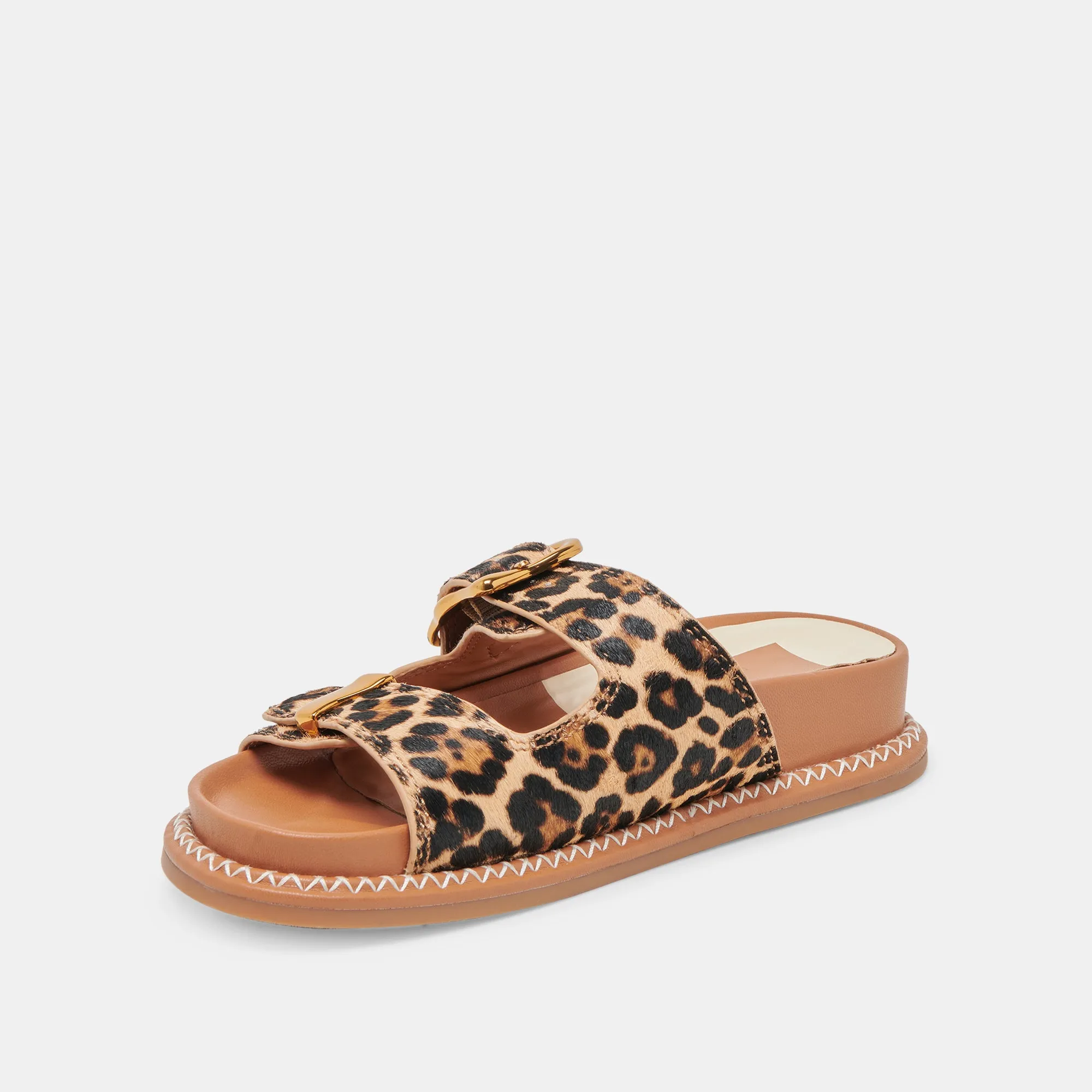 SEVANA SANDALS DK LEOPARD CALF HAIR