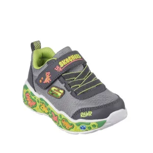 Skechers Toddlers Play Scene Dinosaur Trainer Grey