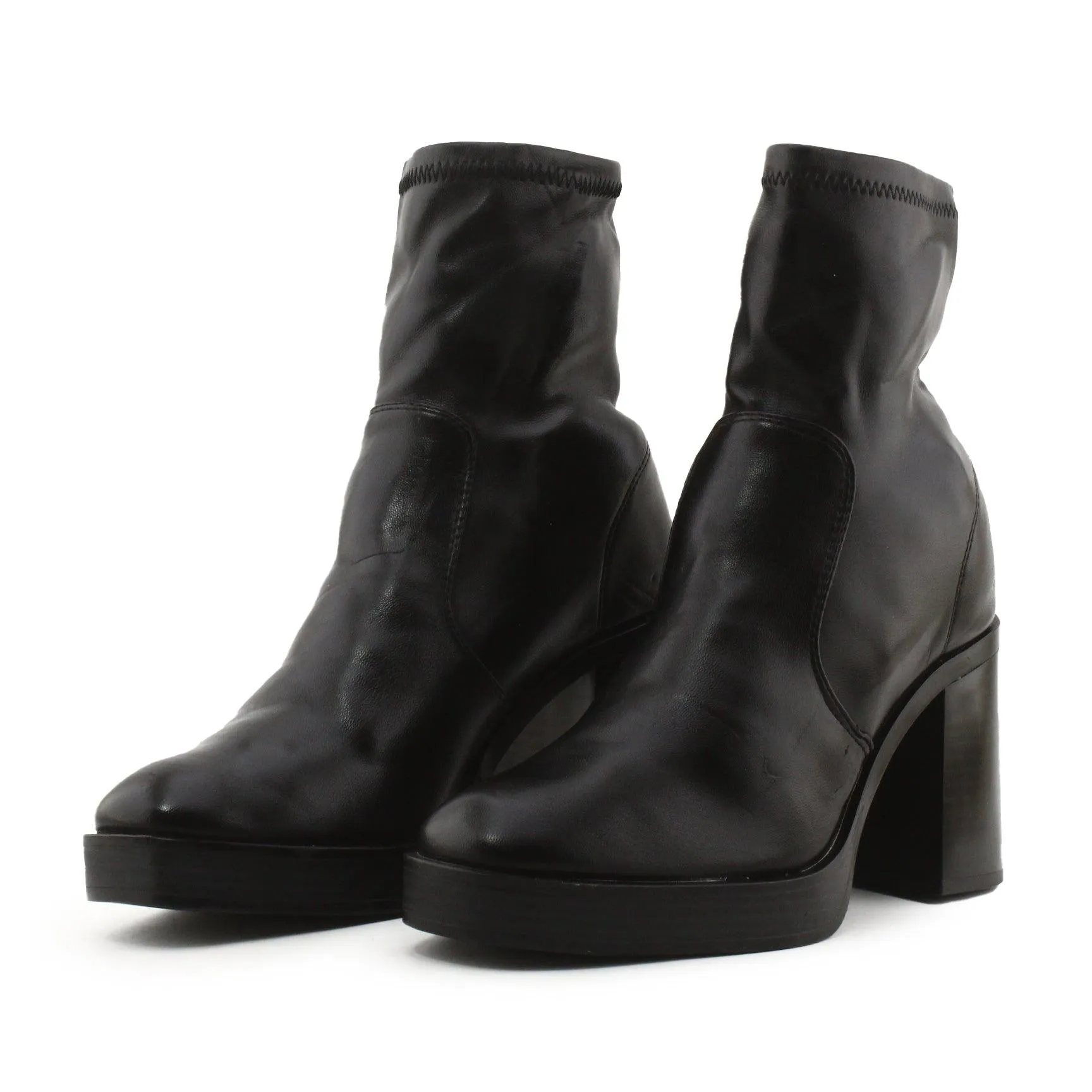 Stradivarius Platform Boots | 100% Authentic Leather