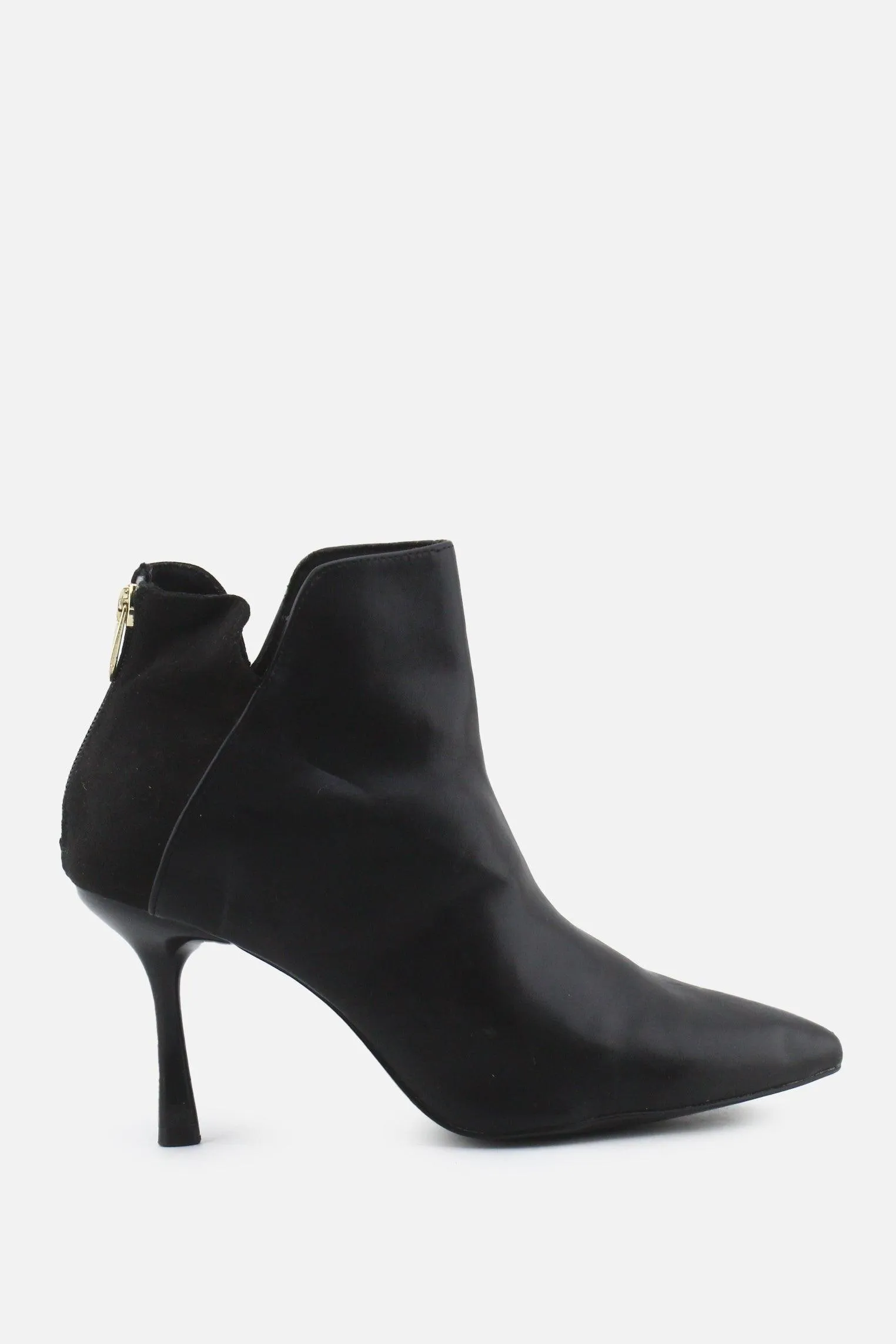 Stradivarius Zipper Stilettos Ankle Boots | 100% Authentic Leather