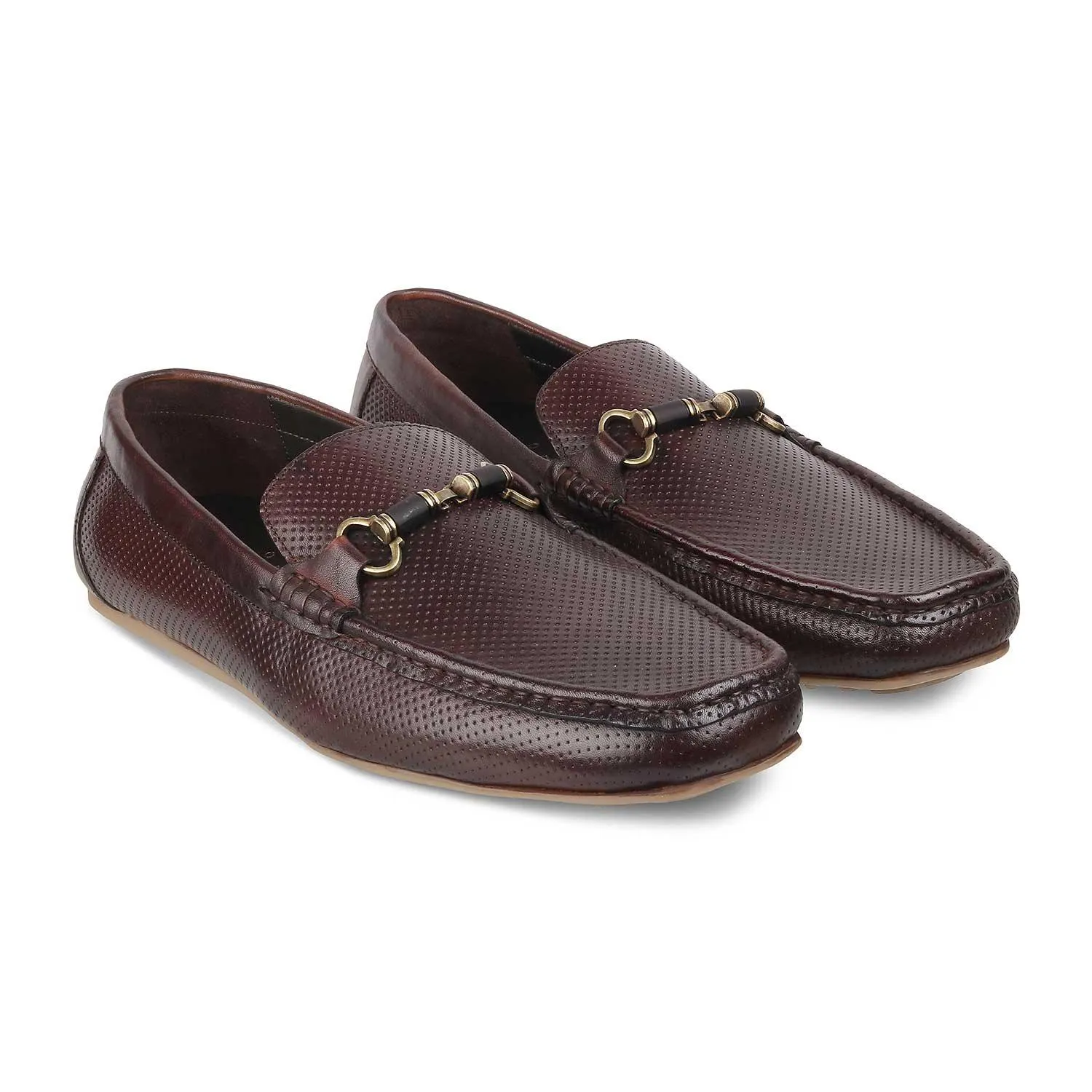 The Cenew Brown Men's Leather Loafers Tresmode