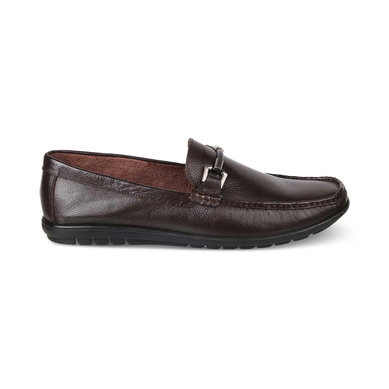 The Uffizi Brown Men's Leather Loafers Tresmode