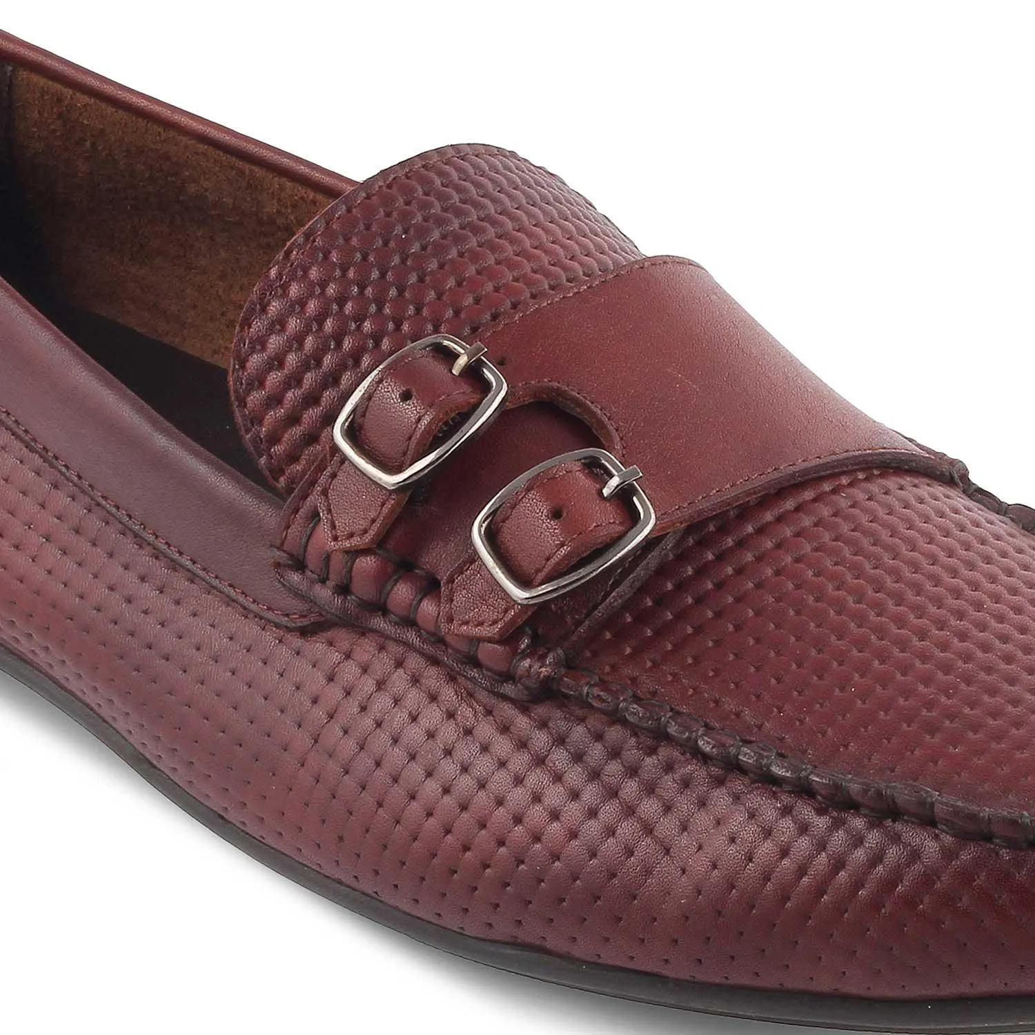 The Yosa Tan Men's Double Monk Shoes Tresmode