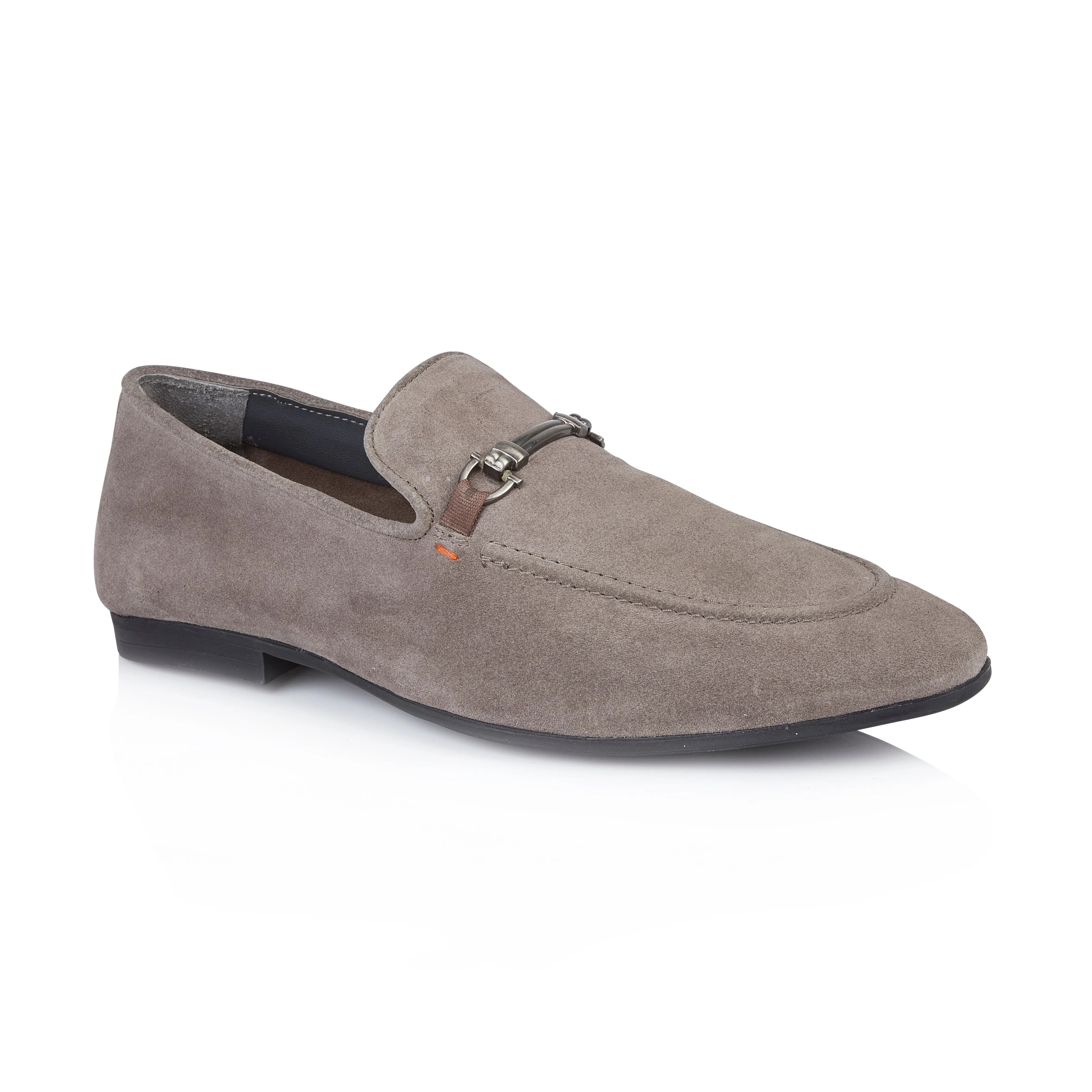 Tottenham Smart Formal Suede Leather Loafer - Grey