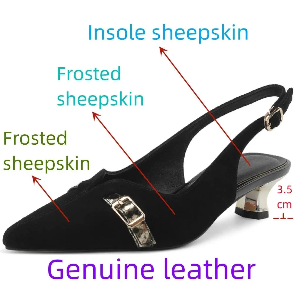 TSS6 Women's Casual Shoes - Leather Sandals - High Heels Pumps