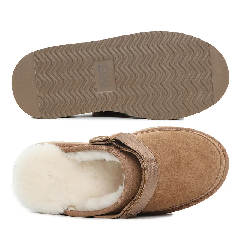 UGG Clogg Wool Platform Scuff