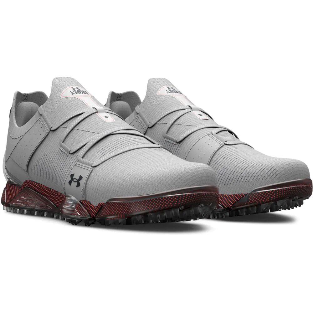 Under Armour HOVR Tour Wide Fit Spikeless Waterproof Shoes - Halo Grey/After Burn/Black