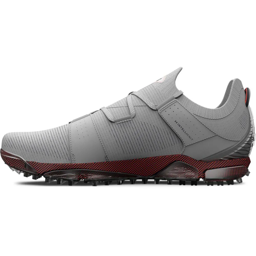 Under Armour HOVR Tour Wide Fit Spikeless Waterproof Shoes - Halo Grey/After Burn/Black