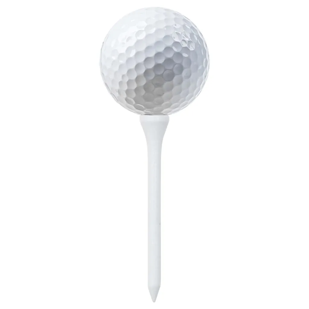 vidaXL Golf Tees 1000 pcs White 54 mm Bamboo