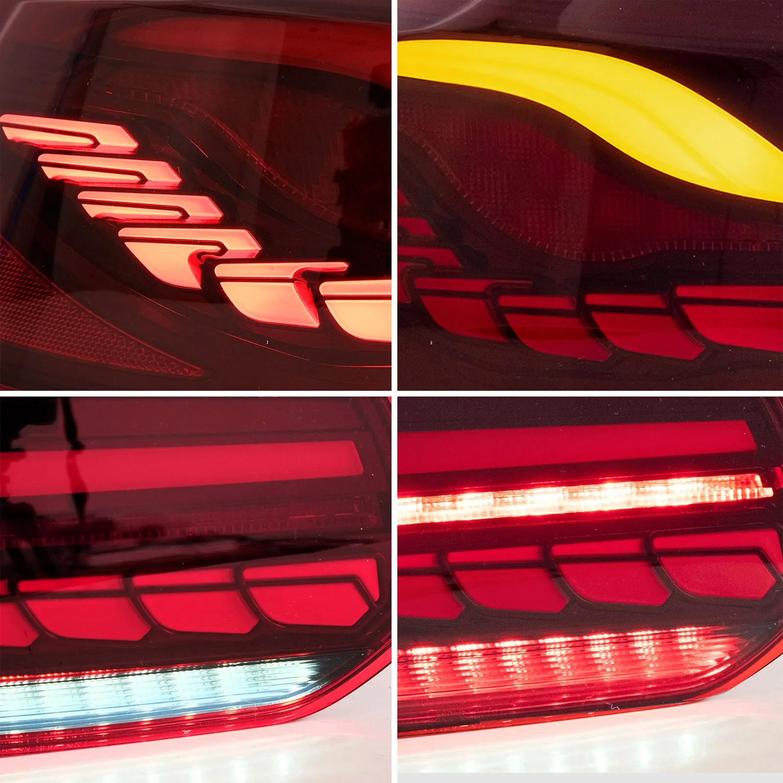 VLAND OLED Tail lights For Volkswagen Golf 6 MK6 2008-2014 With Sequential indicators Turn Signals [E-MARK.]