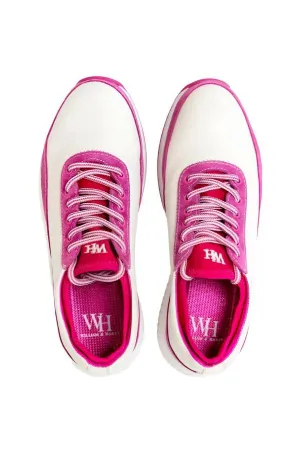 W&H Suede Pink/White - Original Design Signature Golf Shoes for Women