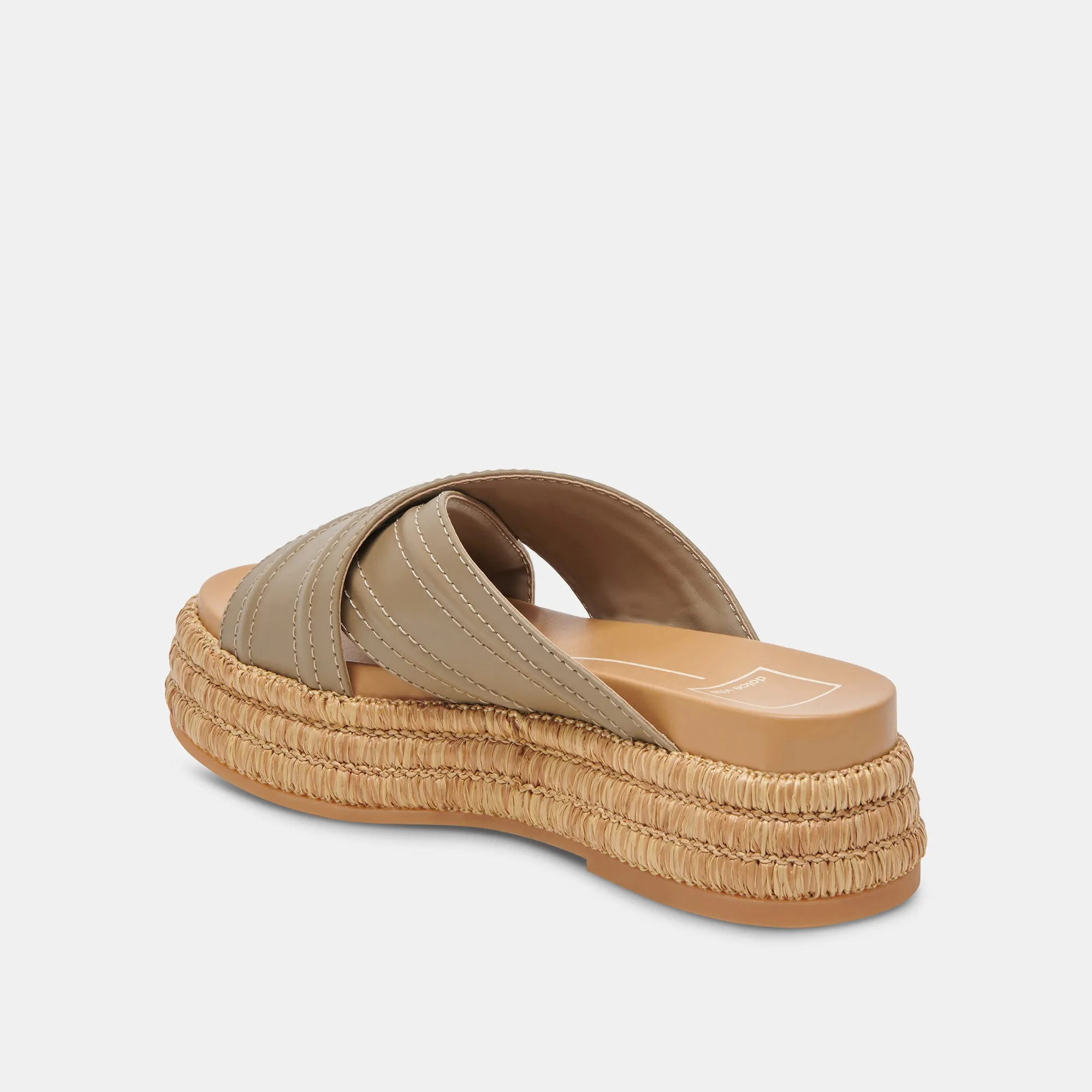 WESLEE SANDALS OLIVE LEATHER