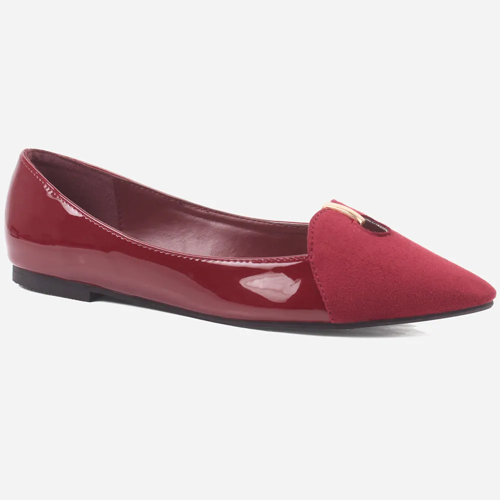 Women "ANNIE" Comfort Two Tone Pump Shoes