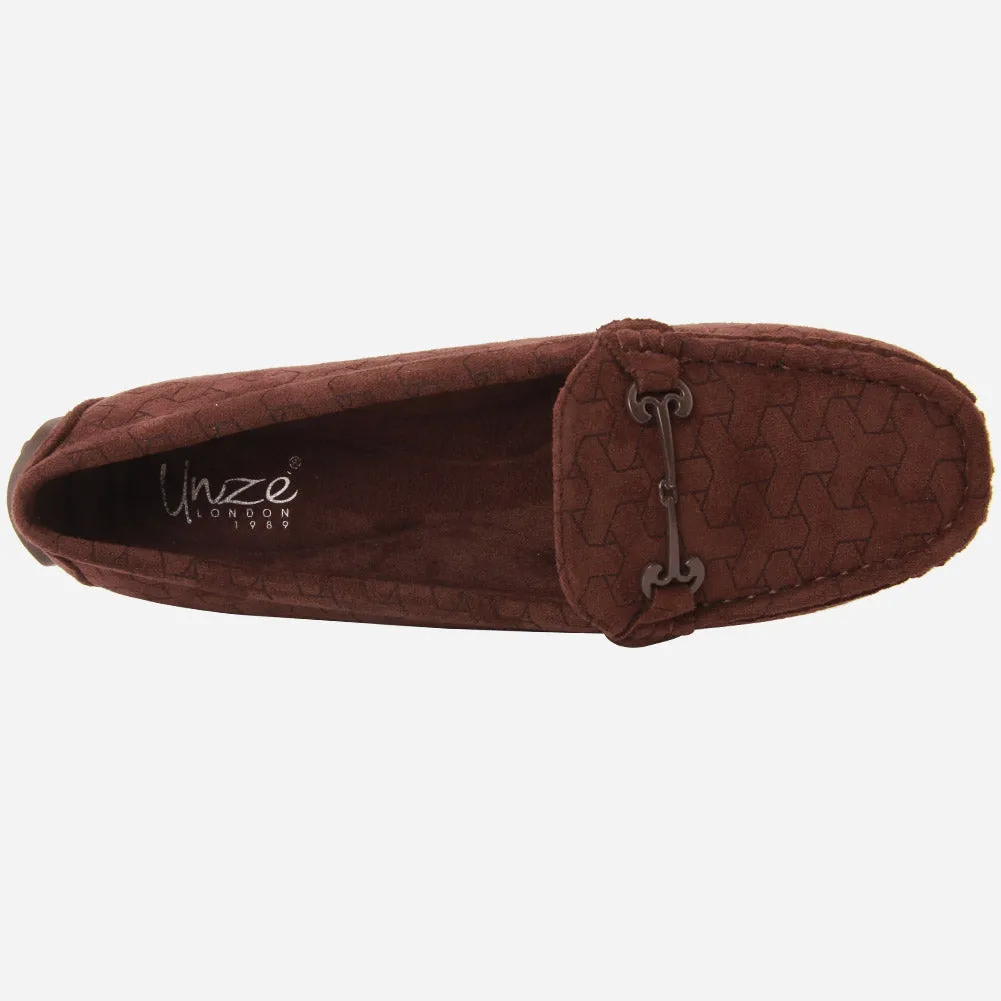 Women "TEMY" Faux Soft Suede Fur Lined Moccasins