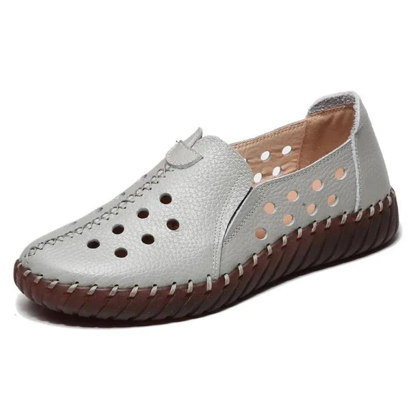 Women's Casual Shoes Handmade Oxfords Leather Flats WCS5053