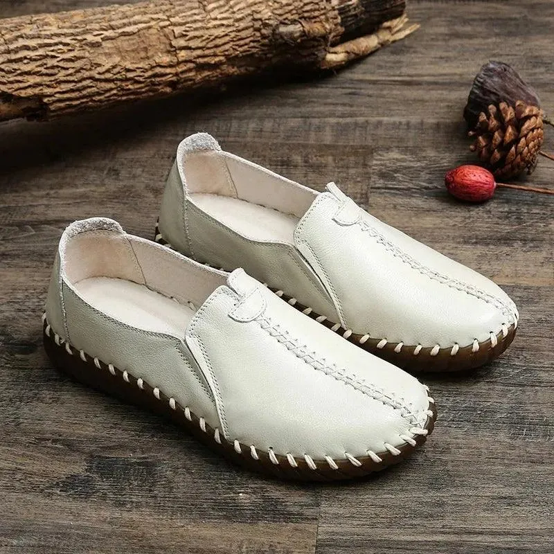 Women's Casual Shoes Handmade Oxfords Leather Flats WCS5053