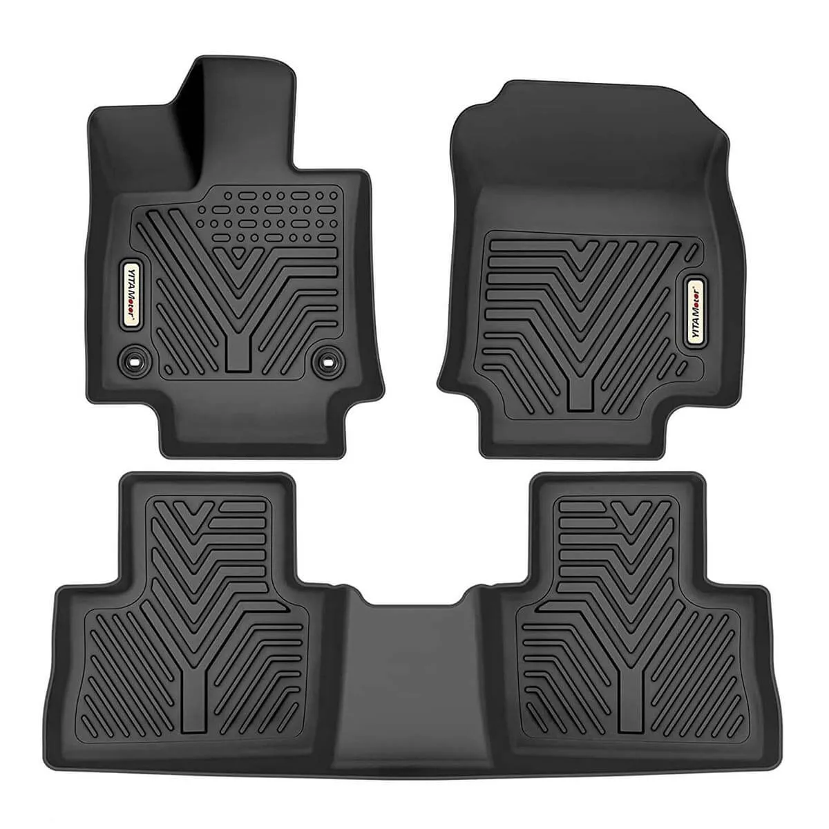 YITAMOTOR® 2019-2024 Toyota RAV4 Floor Mats 1st & 2nd Row All-Weather Protection