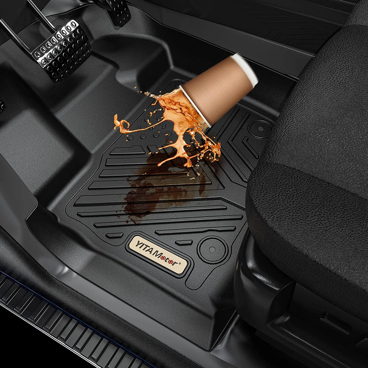 YITAMOTOR® 2020-2023 Toyota Highlander w/Center Console 3 Row Floor Mats, NOT fit Hybrid Models