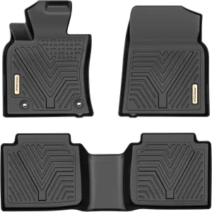 YITAMOTOR®  Floor Mats Compatible with 2018-2024 Toyota Camry, Excludes Hybrid Models, Custom Fit Floor Liners 1st & 2nd Row All-Weather Protection, Black