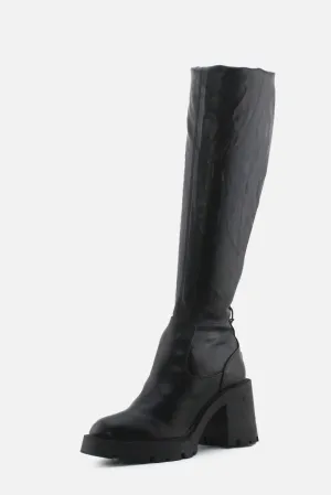 Zara Block Heels Thigh High Boots | 100% Authentic Leather