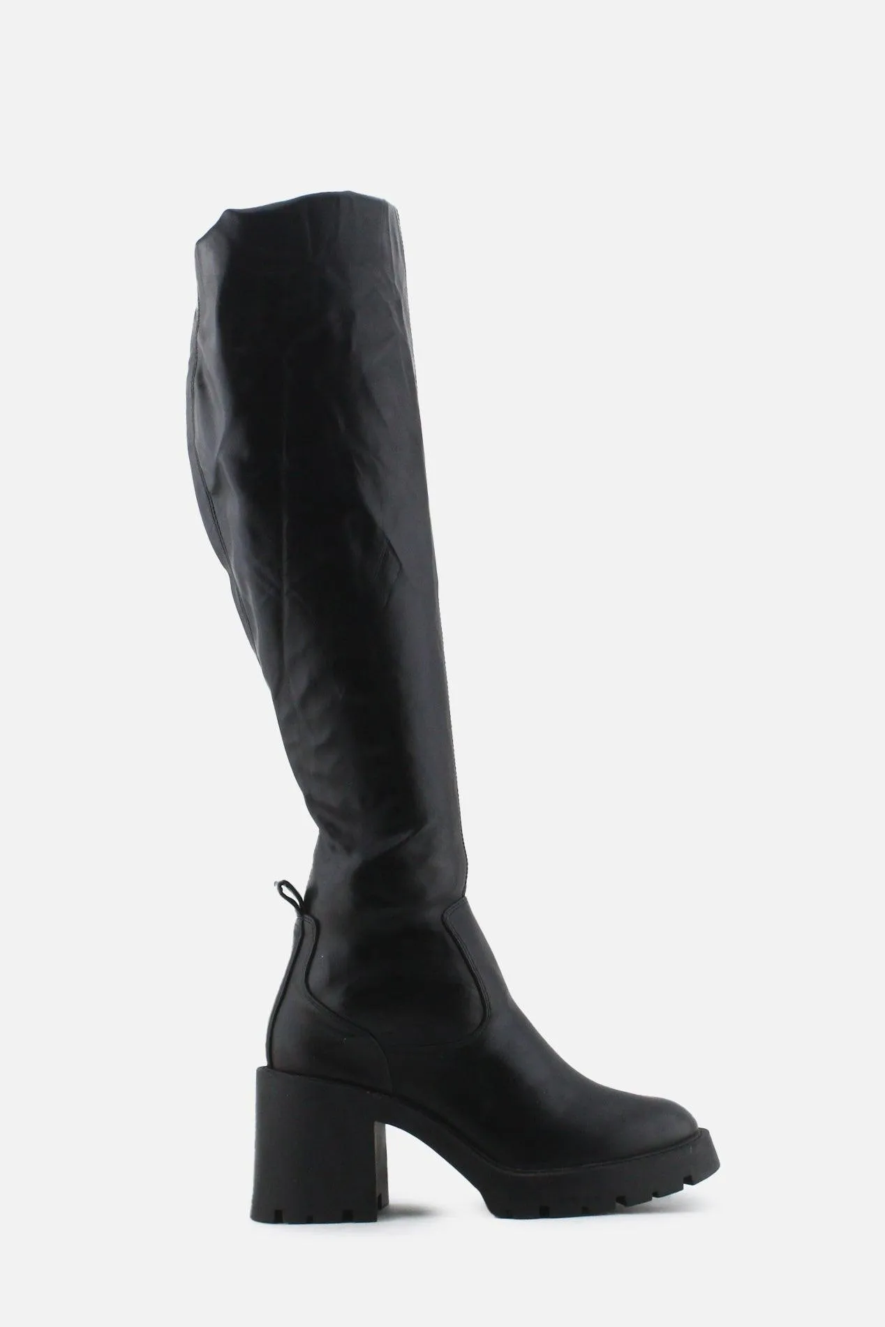 Zara Zipper Block Thigh High Boots | 100% Authentic Leather