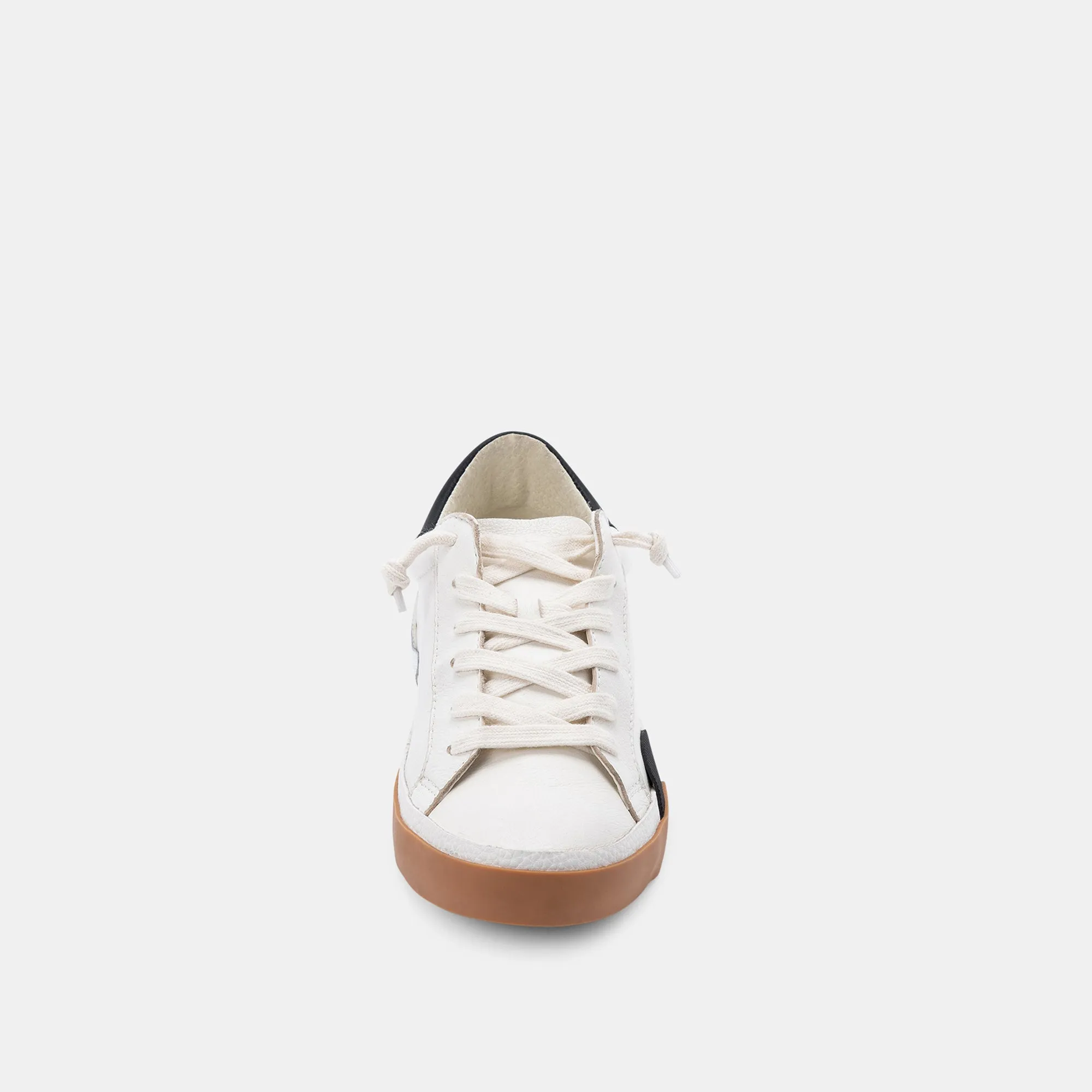 ZINA SNEAKERS WHITE BLACK LEATHER