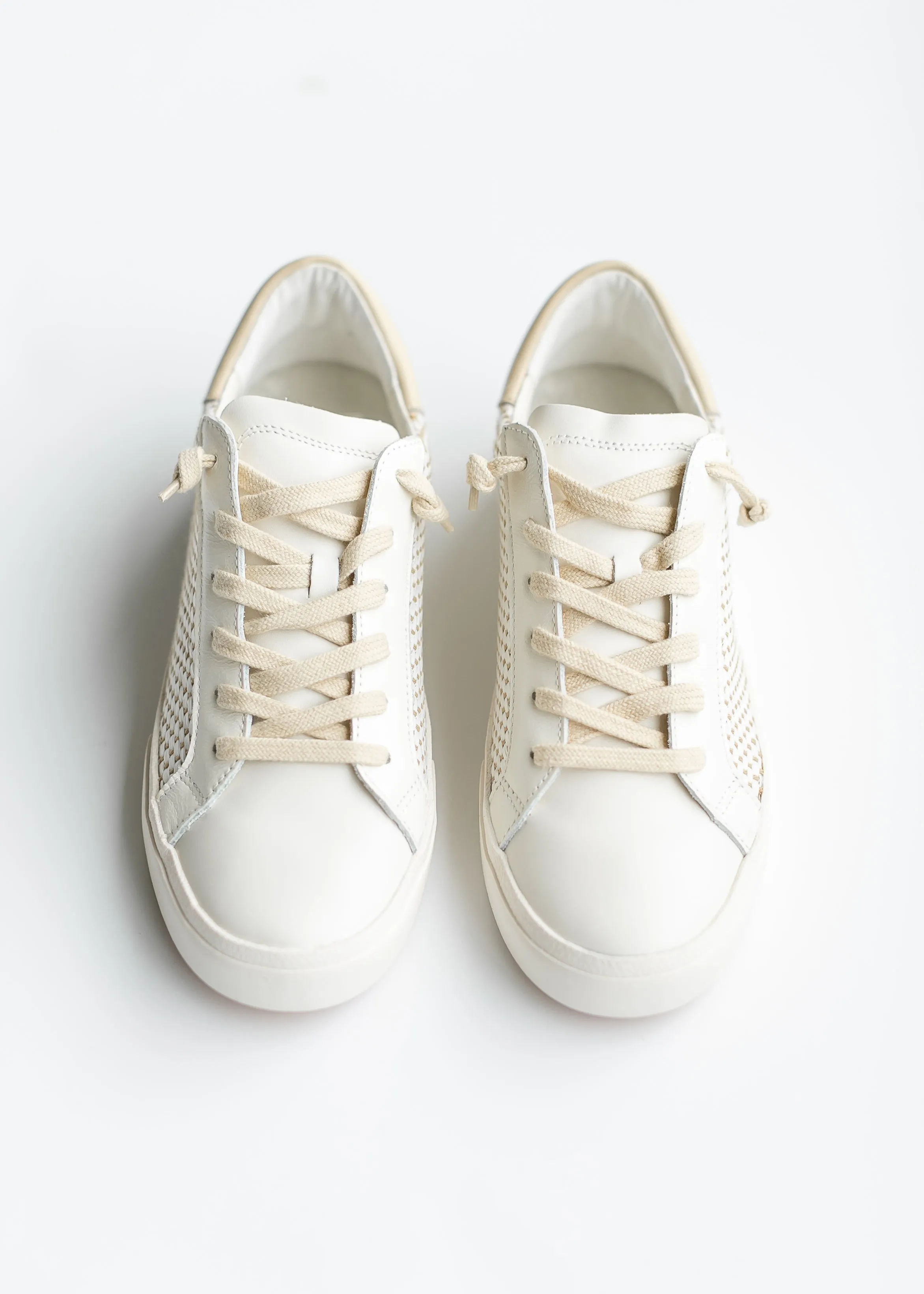 Zina Tan   Cream Raffia Sneaker - FINAL SALE